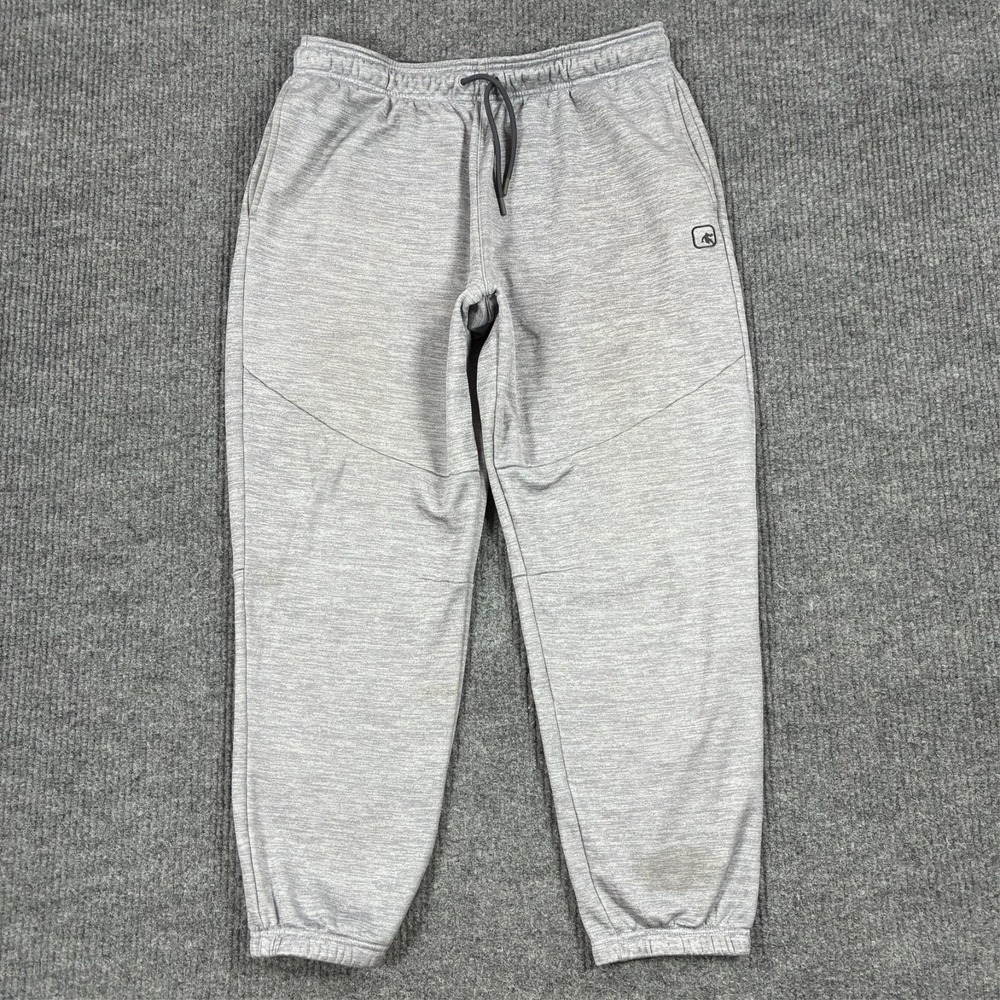 AND1 Mens Gray Fleece Jogger Sweatpants XL Drawstring Athletic Lounge Pants
